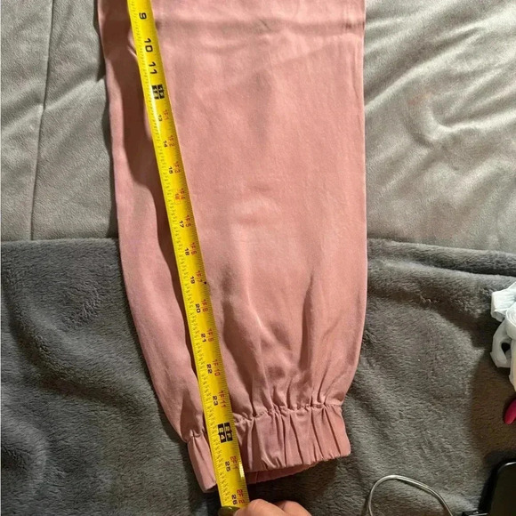 Ann Taylor loft women’s elastic waist casual pants blush pink size M - Picture 3 of 7